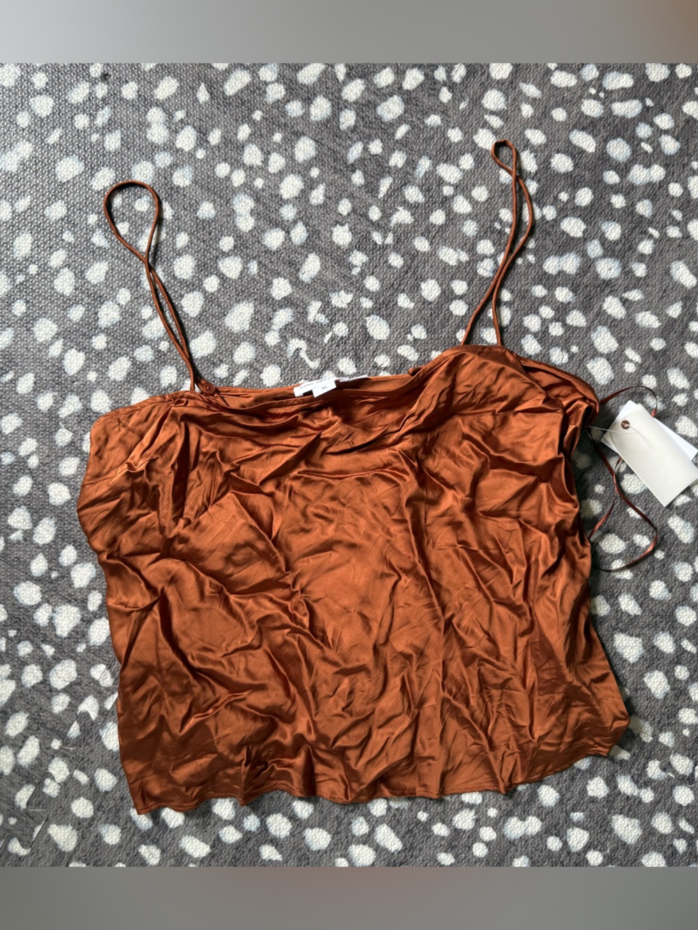 Good American Copper Satin Cami - Size XL - NWT